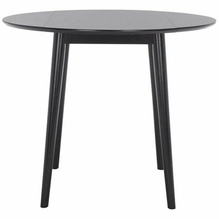 SAFAVIEH Lovell Folding Round Dining Table, Black DTB1401C